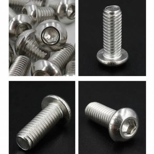 Carbon steel hexagonal half round head bolt