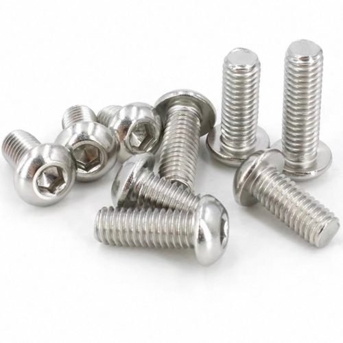 Carbon steel hexagonal half round head bolt