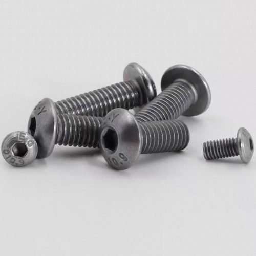 Carbon steel hexagonal half round head bolt