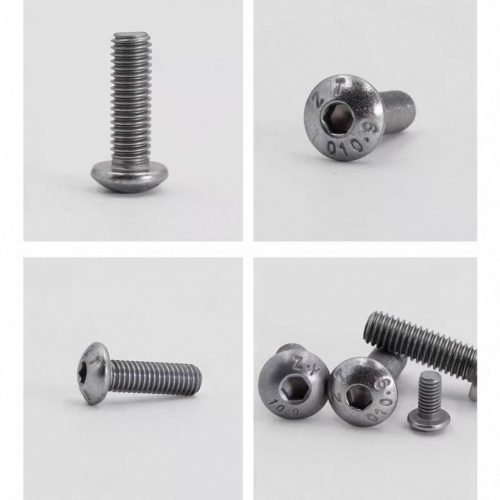 Carbon steel hexagonal half round head bolt