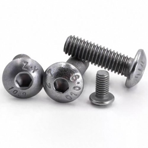 Carbon steel hexagonal half round head bolt