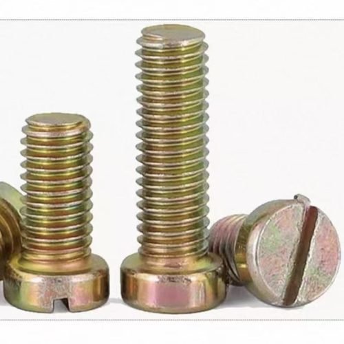 Carbon steel slotted cylindrical head machine screw