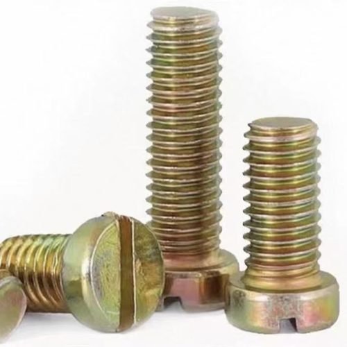 Carbon steel slotted cylindrical head machine screw
