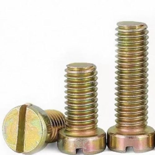 Carbon steel slotted cylindrical head machine screw