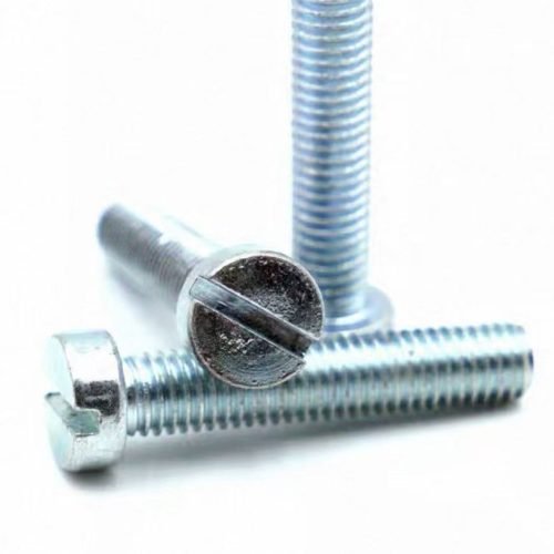 Carbon steel slotted cylindrical head machine screw