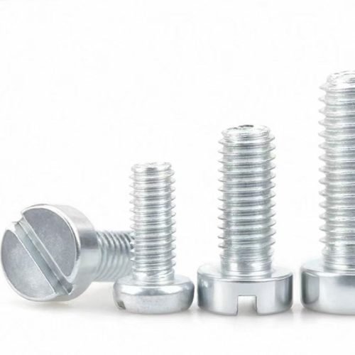 Carbon steel slotted cylindrical head machine screw