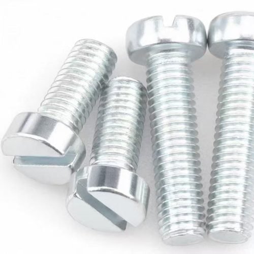 Carbon steel slotted cylindrical head machine screw