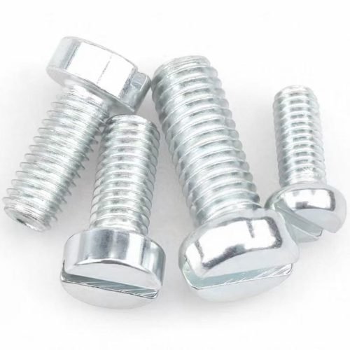 Carbon steel slotted cylindrical head machine screw