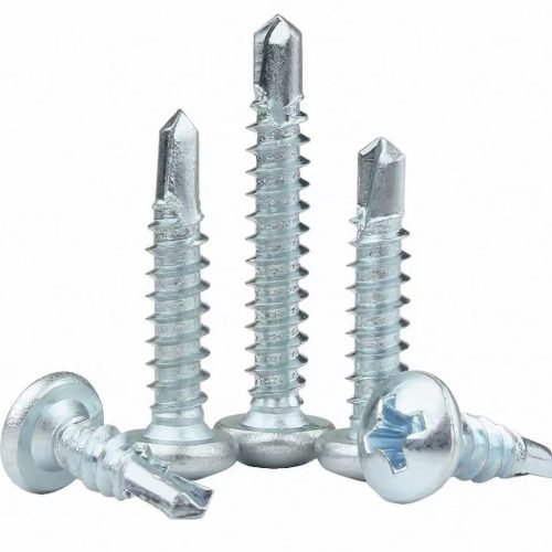 Carbon steel pan head self-drilling screw