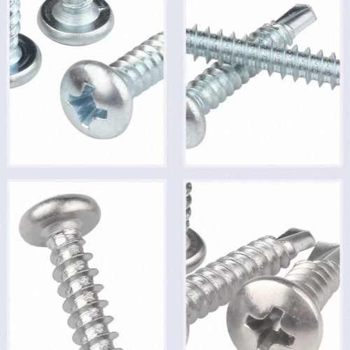 Carbon steel pan head self-drilling screw