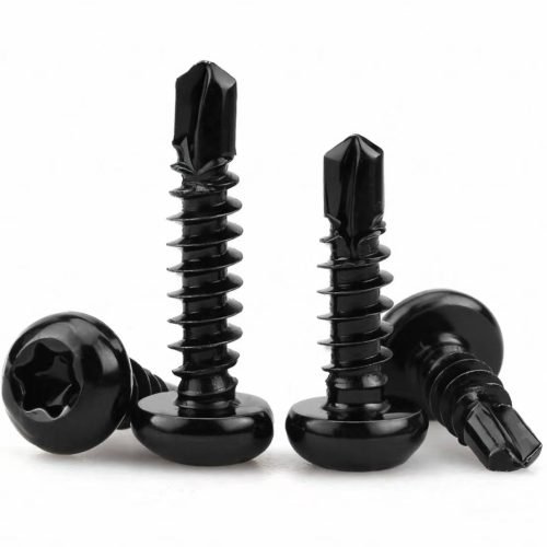 Carbon steel pan head self-drilling screw