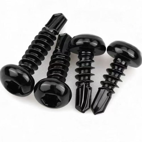 Carbon steel pan head self-drilling screw