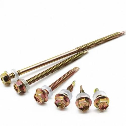 Carbon steel external hexagonal self-drilling screw