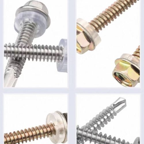 Carbon steel external hexagonal self-drilling screw